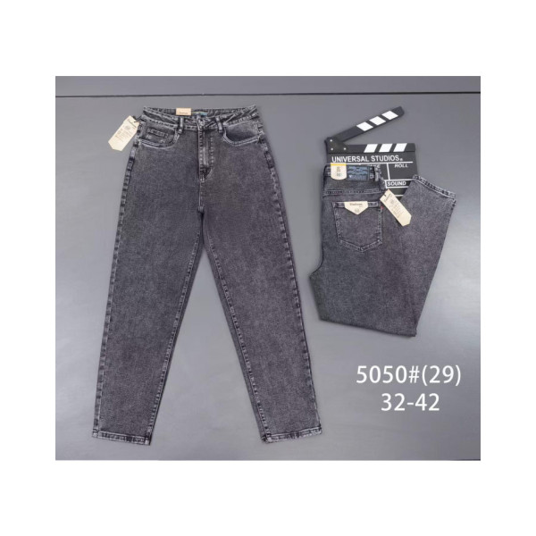 5050 # сірі жіночі джинси (VINDASION, стрейчові, 6 од. розміри батал: 32-42) видача наступного дня