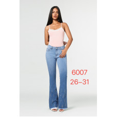 6007# блакитні жіночі стрейчові джинси New Jeans (6 од., розміри норма: 26-31) видача наступного дня