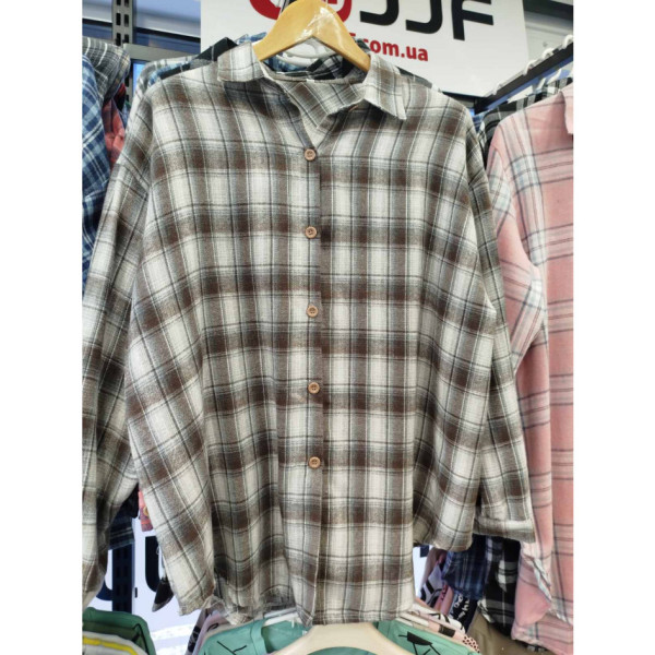 7756# выбор цвета женская рубашка JJF (4 ед, размеры полубатал: 3XL-6XL) выдача на следующий день