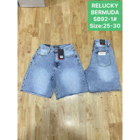 0092# голубые женские джинсовые шорты (Relucky, 6 ед, размеры норма: 25-30) выдача на следующий день Relucky
