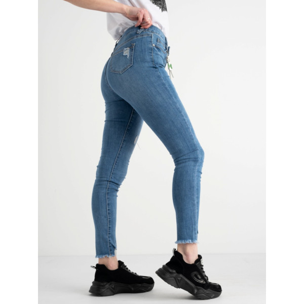 0647 New Jeans американка блакитна стрейчева (6 од. розміри: 25.26.27.28.29.30) New Jeans