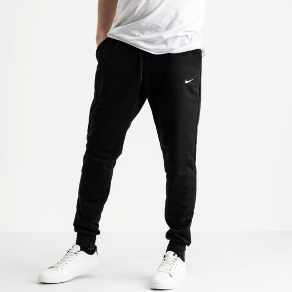 1621-11 / черные мужские спортивные штаны (двунитка, 1 ед. размеры норма: L) Спортивные штаны