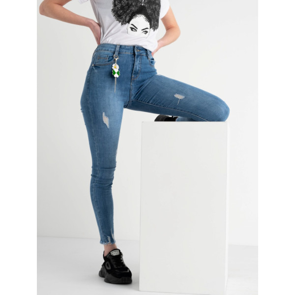 0647 New Jeans американка блакитна стрейчева (6 од. розміри: 25.26.27.28.29.30) New Jeans