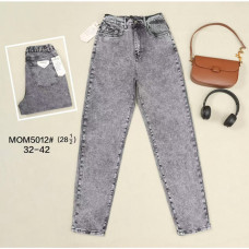 5012-6 / сірі жіночі джинси мом (VINDASION, стрейчові, 6 од. розміри батал: 32. 32. 34. 34. 36. 36) Vindasion
