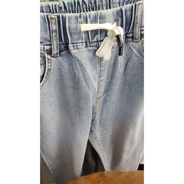 0574# блакитні жіночі джинси (liana, стрейч коттон, розміри батал: 31-38) видача наступного дня Liana