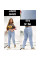 0574# блакитні жіночі джинси (liana, стрейч коттон, розміри батал: 31-38) видача наступного дня Liana