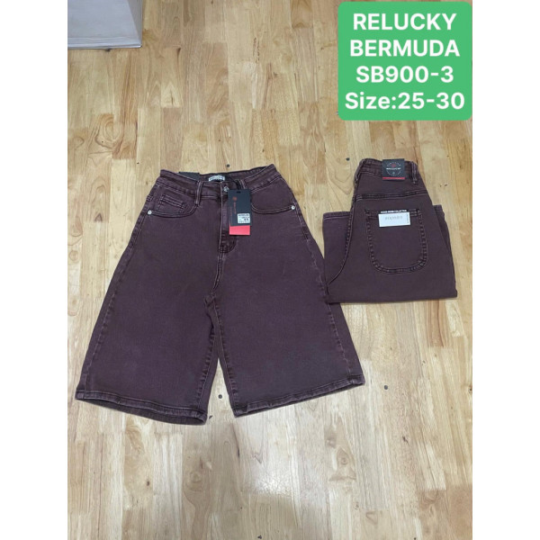 0900# коричневые женские джинсовые шорты (Relucky, 6 ед, размеры норма: 25-30) выдача на следующий день Relucky