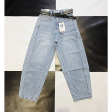1128# голубые женские джинсы (стрейч коттон, 10-ед, размеры норма: XS-XL) M.Sara