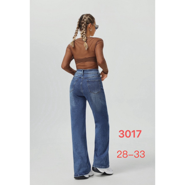 3017# синие женские джинсы (New Jeans, стрейч, 6 ед, размеры полубатал: 28-33) выдача на следующий день New Jeans
