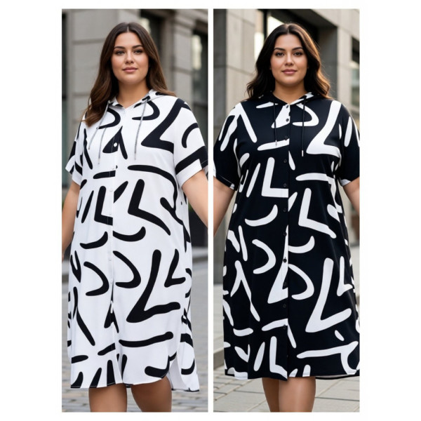 7387# выбор цвета женское платье (BASE, штапель, 5 ед, размеры батал: 2XL-6XL) выдача на следующий день Base