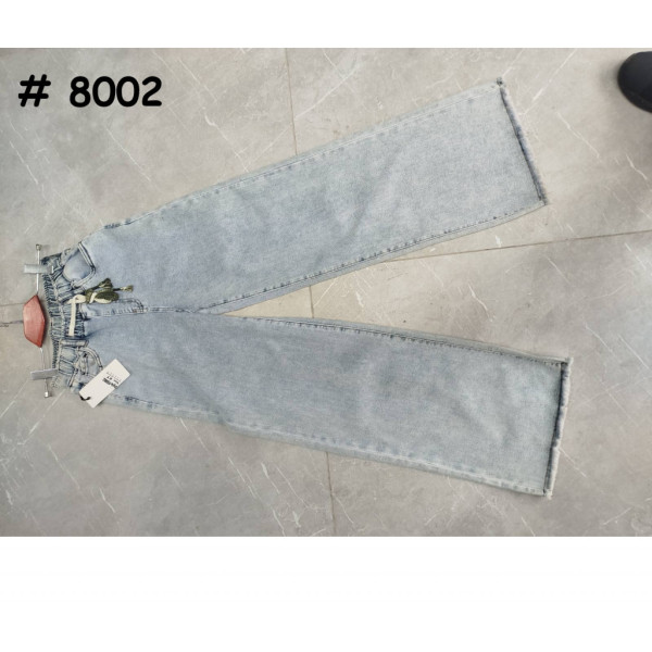 8002# блакитні жіночі джинси (стрейч-коттон, 6 од., розміри норма: 25-30) видача наступного дня Джинси
