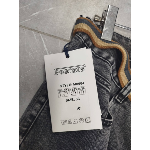 8604# серые мужские джинсы (стрейч-коттон, 8 ед, размеры норма: 29-36) выдача на следующий день Джинсы
