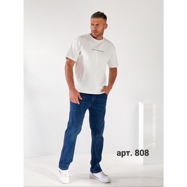0808# синие мужские джинсы (стрейч коттон, 6 ед, размеры норма: 31, 32, 33, 34, 36, 38) выдача на следующий день Джинсы