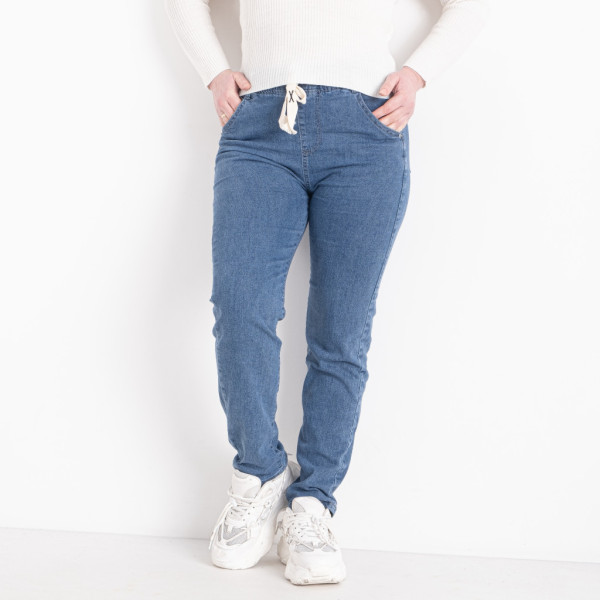 0784-226 / синие женские джинсы (стейчевые, 6ед. размеры батал:31. 31. 31. 32. 32. 33) Джинсы