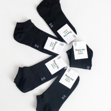 85213 черные женские носки (сетка, хлопок, короткие, 12 ед. размеры норма: 36-40) Носки