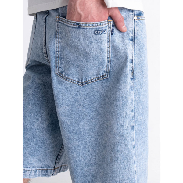 5390-7 / голубые мужские джинсовые шорты (SPPS, стрейчевые, 7 ед. размеры норма: 29. 30. 31. 31. 32. 33. 33) SPPS