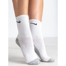 52931 белые женские носки (хлопок, 12 ед. размеры норма: 36-40) Носки