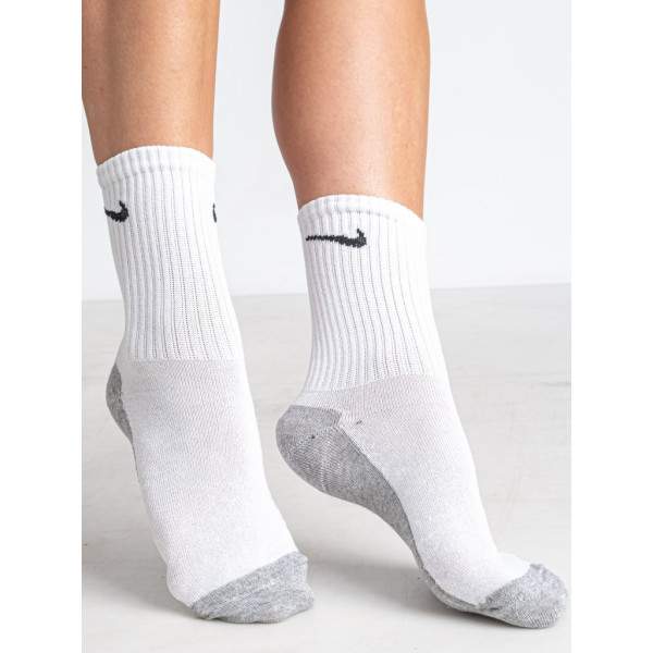 52931 белые женские носки (хлопок, 12 ед. размеры норма: 36-40) Носки