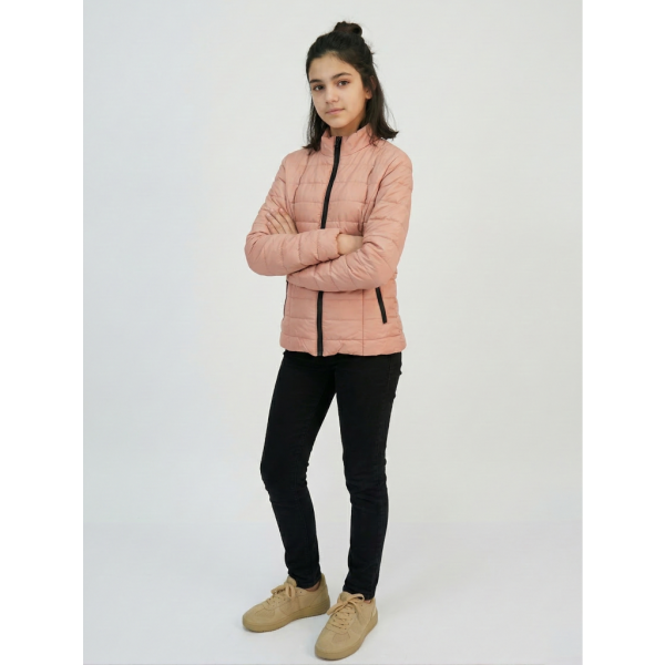 0456-23 рожева підліткова куртка (5'TH AVENUE, синтепон, 3 од. розміри підліток: S. M. L) 5`th Avenue