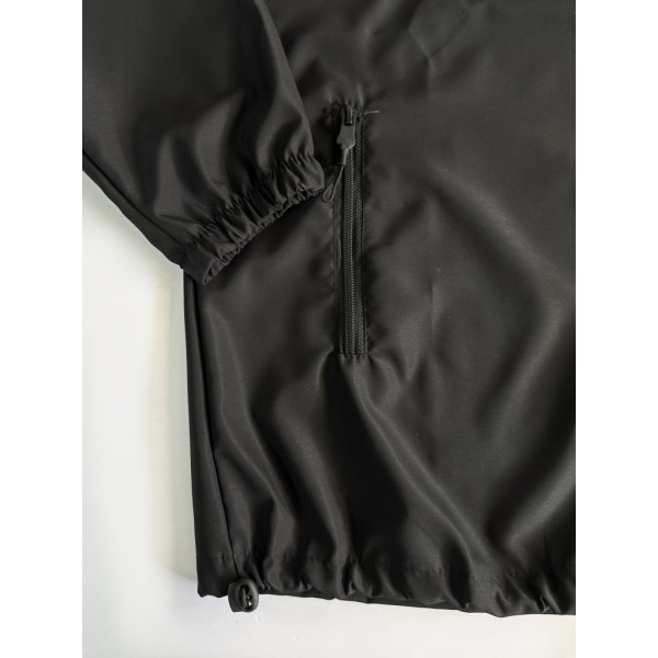 0299-1 черная женская ветровка (5'TH AVENUE, плащовка, копюшон, с карманами, 3 ед. размеры полубатал: 48. 50. 52) 5`th Avenue