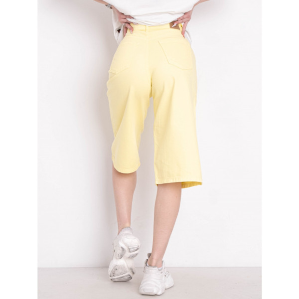 2611-802-13 жовті жіночі шорти (коттон, 3 од. розміри норма: 25. 26. 29)