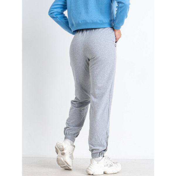 0406-64 светло-серые женские спортивные штаны (Турция, двунитка, oversize, 4 ед. размеры норма: S. M. L. XL)
