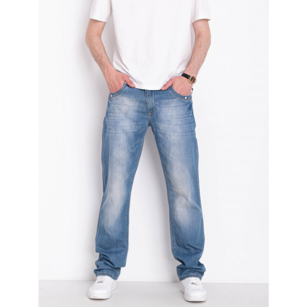 0799-995 блакитні чоловічі джинси (5 од. розміри напівбатал: 36. 38. 40. 40. 42)