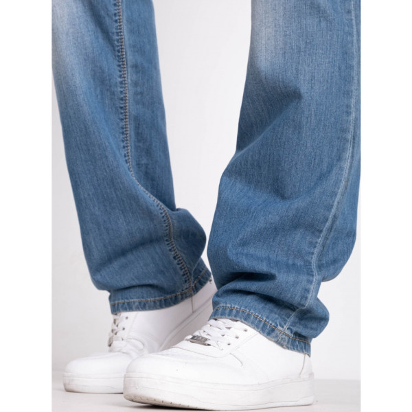 0799-995 блакитні чоловічі джинси (5 од. розміри напівбатал: 36. 38. 40. 40. 42)