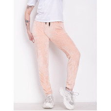 58703-4 жіночі пудрові спортивні штани (велюрові, 6 од. розміри норма: 40. 42. 44. 46. 48. 50)