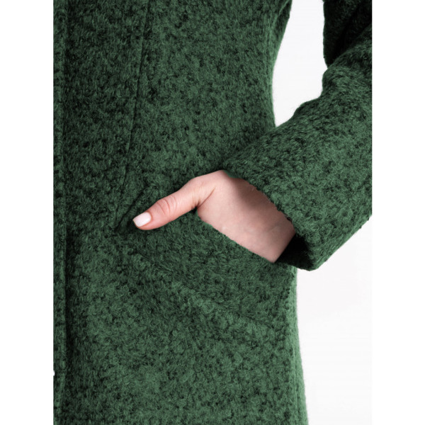 90086-73 темно-зелене жіноче драпове пальто (3 од. розміри норма: 42. 44. 48)