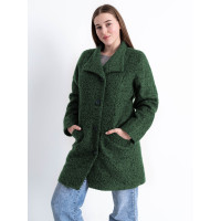 90086-73 темно-зелене жіноче драпове пальто (3 од. розміри норма: 42. 44. 48)