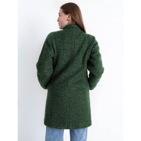 90086-73 темно-зелене жіноче драпове пальто (3 од. розміри норма: 42. 44. 48)