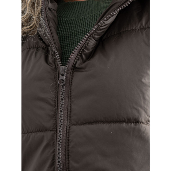 0075-96 коричнева жіноча жилетка (5'TH AVENUE, синтепон, 3 од. розміри норма: 42. 44. 46)