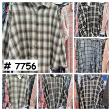 7756# вибір кольору жіноча сорочка JJF (4 од., розміри напівбатал: 3XL-6XL) видача наступного дня