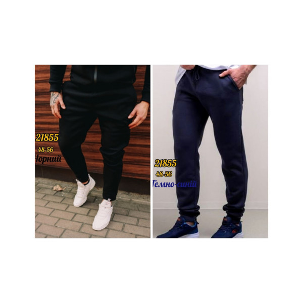 21855* вибір кольору чоловічі спортивні штані, тринитка на флісі (5 од., розміри норма: 48-50-52-54-56 ) видача наступного дня