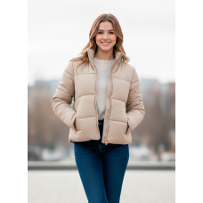 0415-2 бежева жіноча куртка (5'TH AVENUE, синтепон, 4 од. розміри норма: 42. 44. 46, 48)