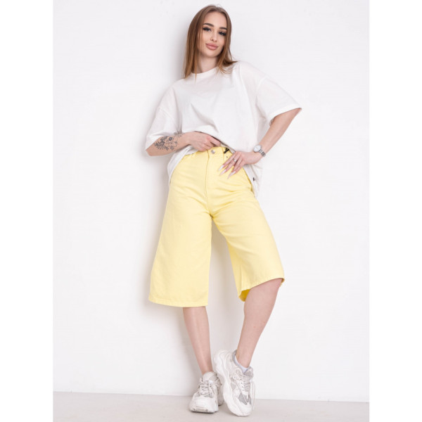 2611-802-13 жовті жіночі шорти (коттон, 3 од. розміри норма: 25. 26. 29)