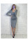 0427-61 один розмір S сіра жіноча турецька сукня (MINIMAL, структурний дайвінг на байці)