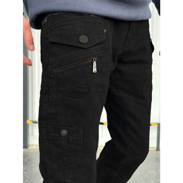 1708-997 мікс моделей чорні чоловічі джинси (MIGACH, котонові, 7 од. розміри норма: 29. 30. 31. 32. 32. 32. 33,)