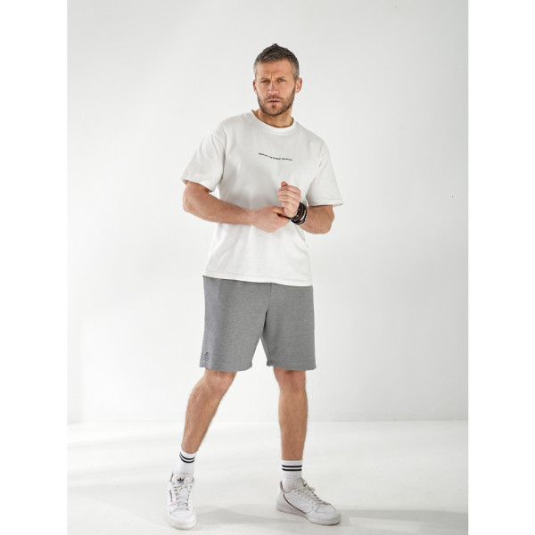 15501-60 світло-сірі чоловічі шорти (SARA, турецький трикотаж, повномірні, 6 од. розміри напівбатал: 48. 50. 52. 54. 56. 58)