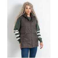 0075-96 коричнева жіноча жилетка (5'TH AVENUE, синтепон, 3 од. розміри норма: 42. 44. 46)