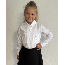 0212 * біла шкільна сорочка (софт, 7 од. розміри: 116. 122. 128. 134. 140. 146. 152) видача наступного дня