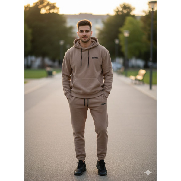 1028-12 моко мужской спортивный костюм (YOLA. турецкий полар-флис, с капюшоном, 4ед, размеры норма: M. L. XL. 2XL)