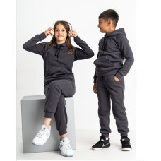 7420-66 сірий підлітковий спортивний костюм (YOLA, турецька тринитка, фліс на 8-11 років, 5 од. розміри підліток: 128. 134. 140. 146. 152)