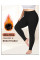 0822-2 чорні жіночі термо лосини на флісі (добре тягнуться, 4 од. універсальний розмір батал: 4XL-6XL)