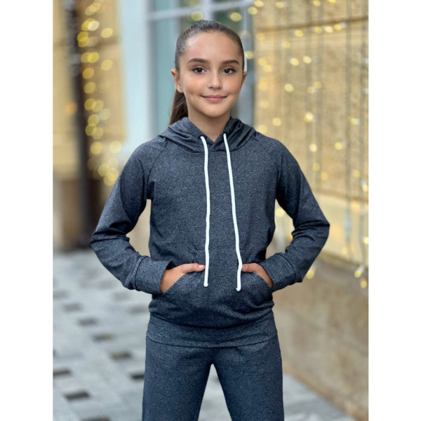 11800-2 серый подростковый спортивный костюм (SARA, на 8-14 лет, двунитка на флисе, 4 ед. размеры подросток: 8. 10. 12. 14)