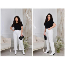 9737* білі жіночі джинси (LDM, 6 од. розміри напівбатал: 28. 29. 30. 31. 32. 33) видача наступного дня