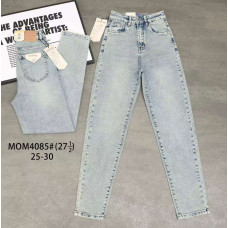 4085 # блакитні жіночі джинси мом (VINDASION, стрейчові, 6 од. розміри норма: 25. 26. 27. 28. 29. 30) видача наступного дня