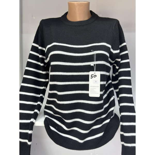 0050 * мікс кольорів жіночий светр (10 од., розміри напівбатал: 52) видача наступного дня