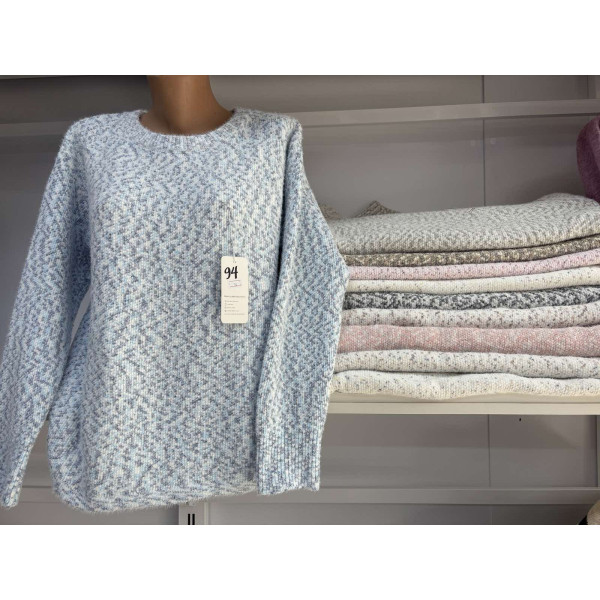 0094 * мікс кольорів жіночий светр (10 од., розміри батал: 56) видача наступного дня